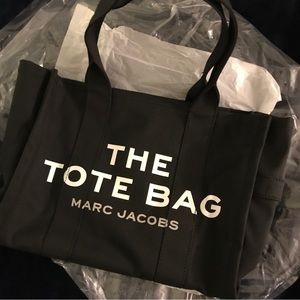 NWT - Marc Jacobs “The Tote Bag” in black canvas, Large